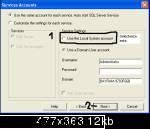 alegi use the local system account si dai next. cum sa iti faci un server de mu